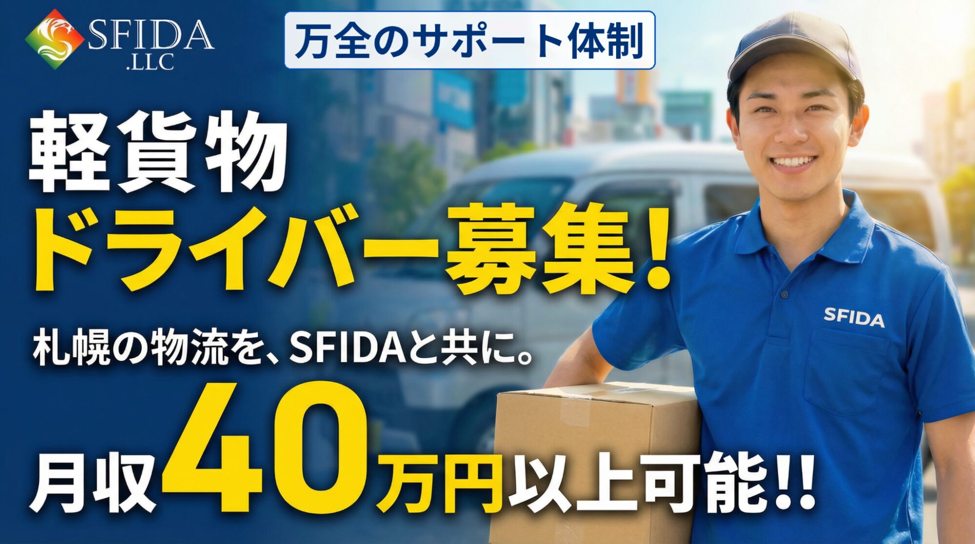軽貨物ドライバー募集中!
